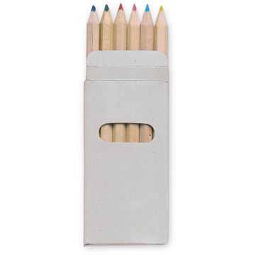 Abigail 6 Coloured Pencils In Box