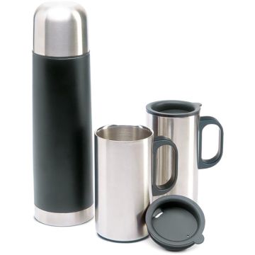 Isoset Insulation Flask With 2 Mugs