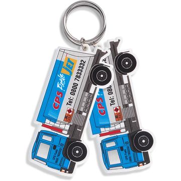 Recycled Lorry Shape Keyring