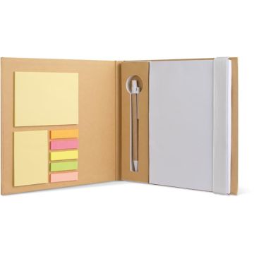 Quincy Notebook With Sticky Notes & Pen