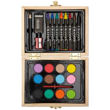 Beau Painting Set In Wooden Box