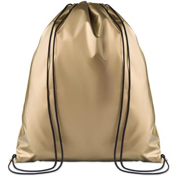New York Drawstring Bag Shiny Coating