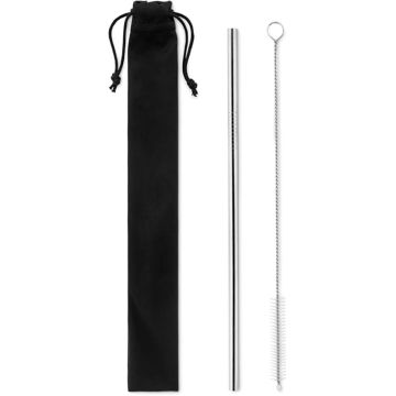 Cold Straw SS Straw And Brush In Pouch