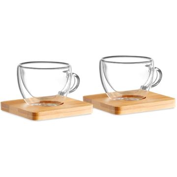 Belize Set Of 2 Double Wall Espresso