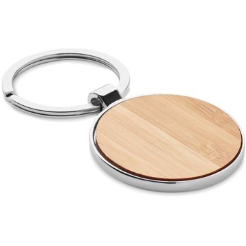 Ballarat Round Key Ring Metal Bamboo