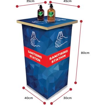 Indoor Sanitiser Station (Recycled Honeycomb Board)