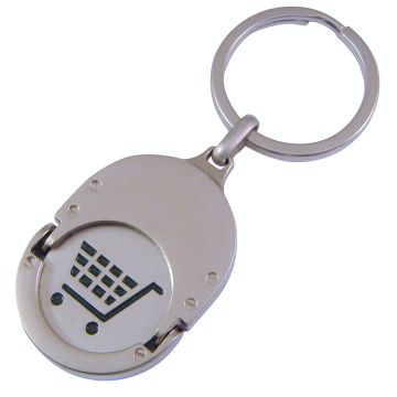 Oval Trolley Coin Keyrings