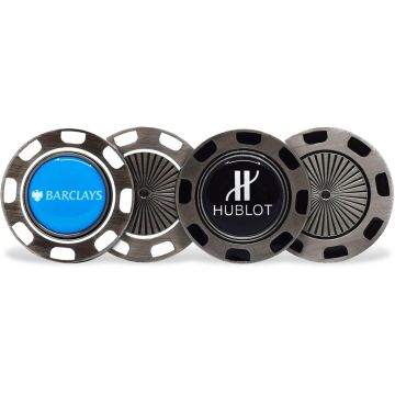 Metal Golf Pokerchip With Removable Ball Marker