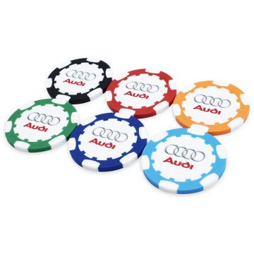 ABS Golf Pokerchip With Full Colour Print To Both Sides