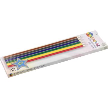 Carnival Colouring Pencils - Full Size 6 Pack