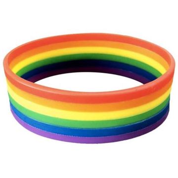 Rainbow Silicone Wristband