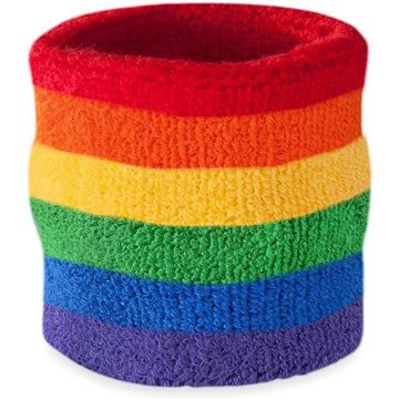 Rainbow Wrist Sweatband