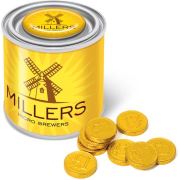Small Paint Tin - Chocolate Coins