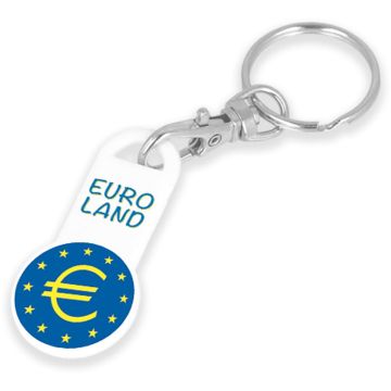 Recycled Euro Trolley Stick Keyring