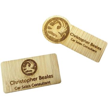 Bamboo Name Badge