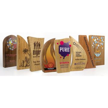 Real Wood Block Awards - 70mm x 125mm