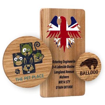 Real Wood Fridge Magnet With Full Colour Print