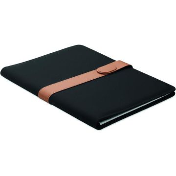 A4 RPET Conference Folder - Black - item picture front