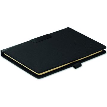 A5 Portfolio With Notepad - Black - item picture front