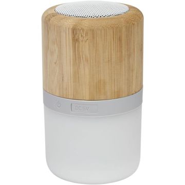 Aurea Bamboo Bluetooth Speaker With Light  - Natural - image main