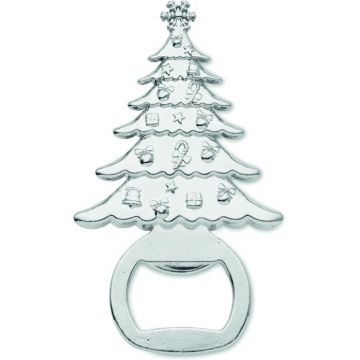 Bottle Opener Christmas Motif - Matt Silver - item picture front