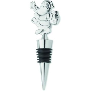 Bottle Stopper Christmas Motif - Matt Silver - item picture front