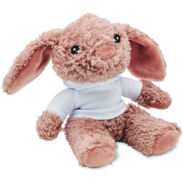 Bunny Plush Wearing A Hoodie - White - item picture front