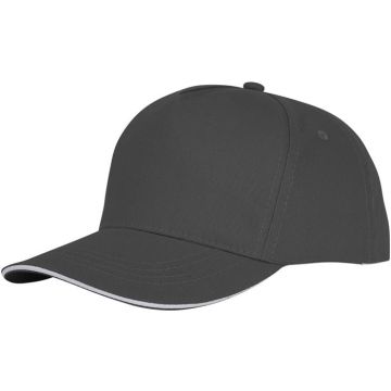 Ceto 5 Panel 175 g/m2 Sandwich Cap - Storm grey - image main