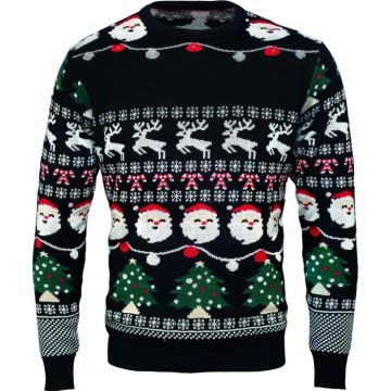 Christmas LED Sweater L/XL - Black - item picture front