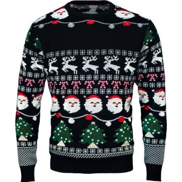 Christmas LED Sweater S/M - Black - item picture front