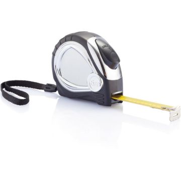 Chrome Plated Auto Stop Tape Measure - black - main image