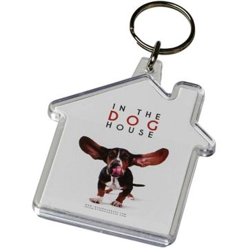 Combo House-Shaped Keychain - Transparent clear - image main