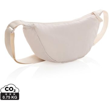 Crescent Aware RPET Half Moon Sling Bag - beige - main image