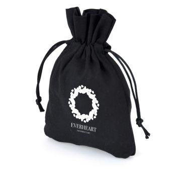 Drawstring Pouch - Black, 121x168mm - main image
