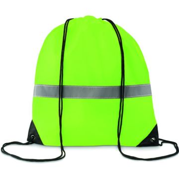 Drawstring Reflective Stripe - Neon Yellow - item picture front
