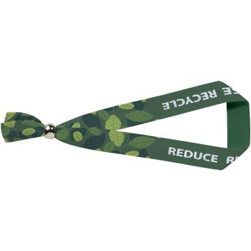 Evi Recycled PET Festival Bracelet With Metal Closure - White - image main