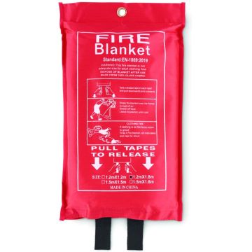 Fire Blanket In Pouch 120X180 - Red - item picture front