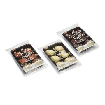 Flow Wrapped Tray -  6 Chocolate Truffles