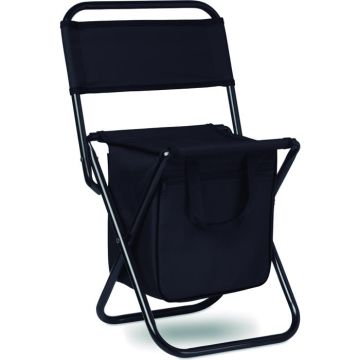 Foldable 600D Chair/Cooler - Black - item picture front