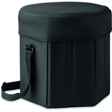 Foldable Insulated Stool/Table - Black - item picture front
