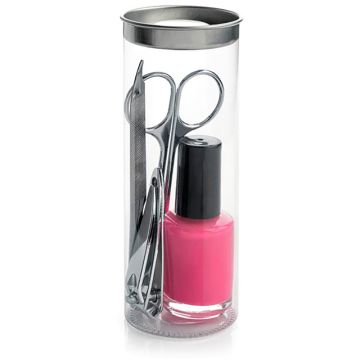4pc Manicure Set Including A Nail Polish In A Tube