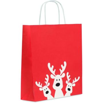 Gift Paper Bag Medium - Red - item picture front