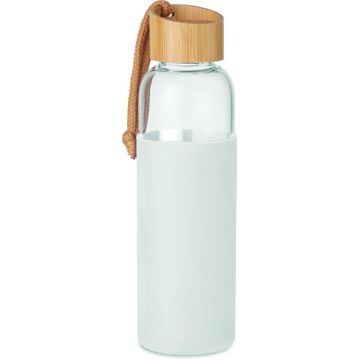 Glass Bottle 500 ml In Pouch - White - item picture front