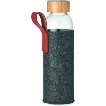 Glass Bottle 500 ml - Stone Grey - item picture front