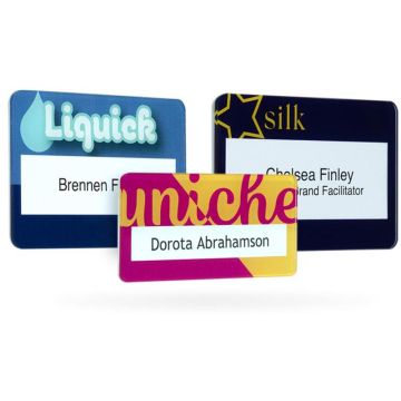 Gloss Finish Reusable Name Window Badges