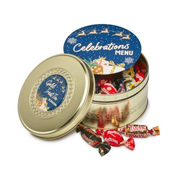 Winter Collection – Gold Treat Tin - Celebrations
