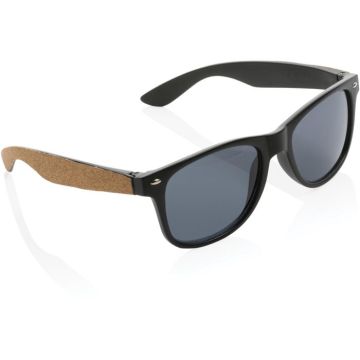 Grs Recycled Pc Plastic Sunglasses With Cork - black - main image