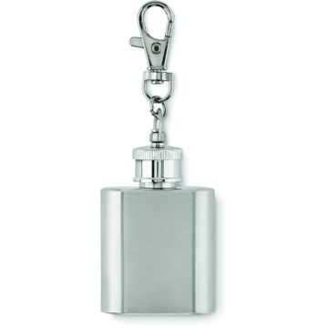 Hipflask Key Ring - Silver - item picture front
