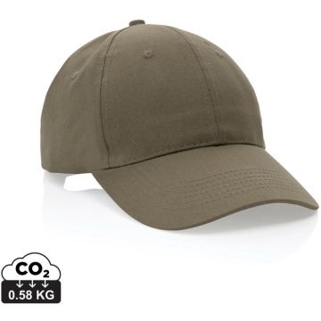 Impact 6 Panel 190Gr Recycled Cotton Cap With Aware Tracer - green - main image