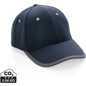 Impact Aware Brushed Rcotton 6 Panel Contrast Cap 280Gr - navy - main image